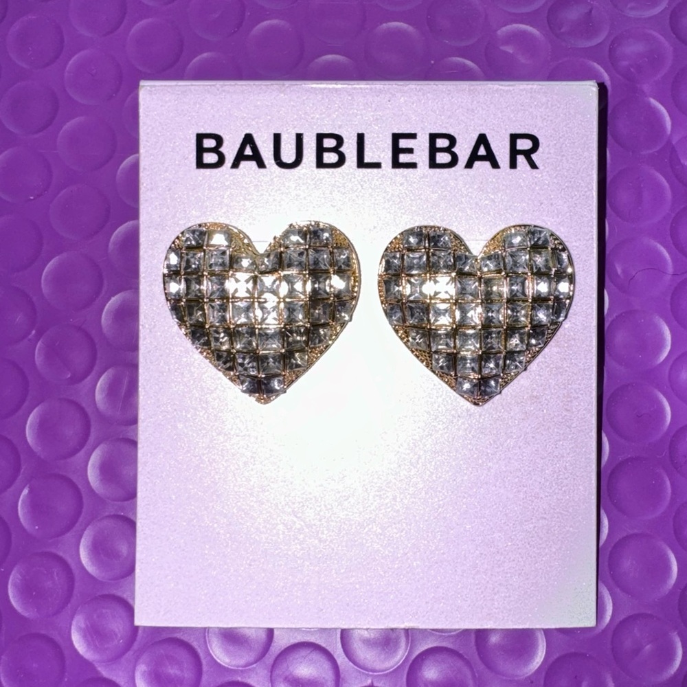 Baublebar crystal stud earrings